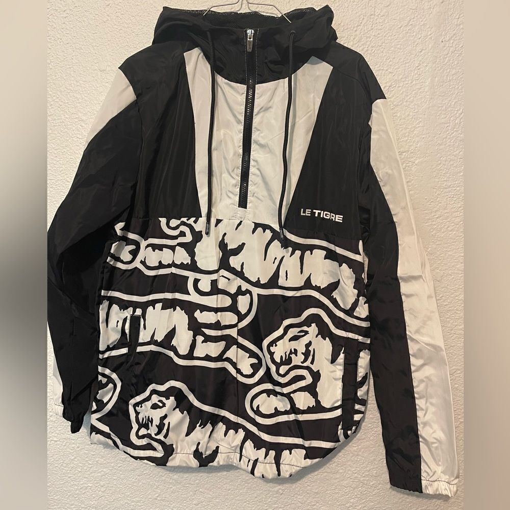 Le Tigre NWT hooded 3/4 zip jacket sz M